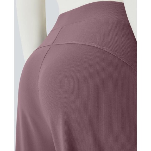 Halara Flex High Waisted Body Sculpt Waist Slimming Wide Leg Waffle Sz Small Pur - Picture 14 of 14